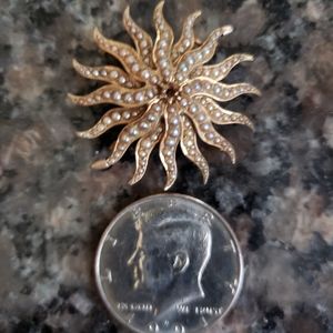 Vintage 14k Gold & Pearl Brooch/Pendent